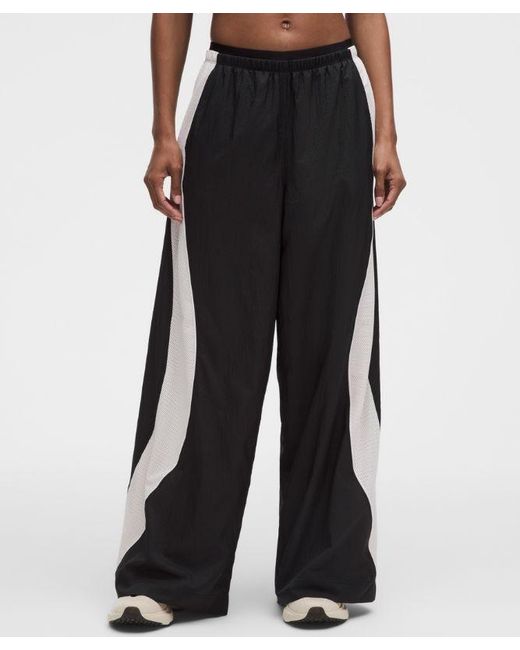 lululemon athletica Black – License To Train Textured Nylon Mid-Rise Pants – – Size Large
