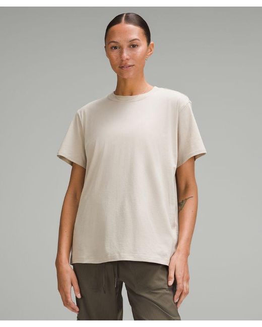 lululemon athletica Gray All Yours Cotton T-shirt