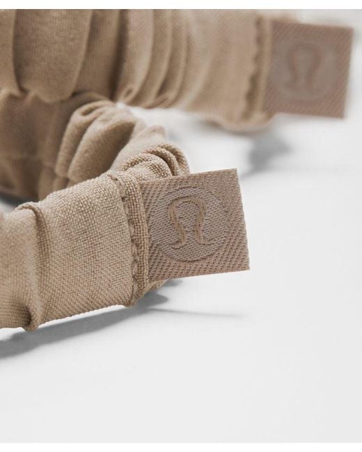 lululemon athletica White – Skinny Hair Scrunchies 6 Pack – /Khaki