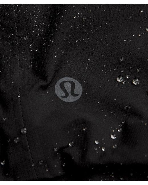 lululemon athletica Black – Lightweight Waterproof Running Jacket – – Size 6