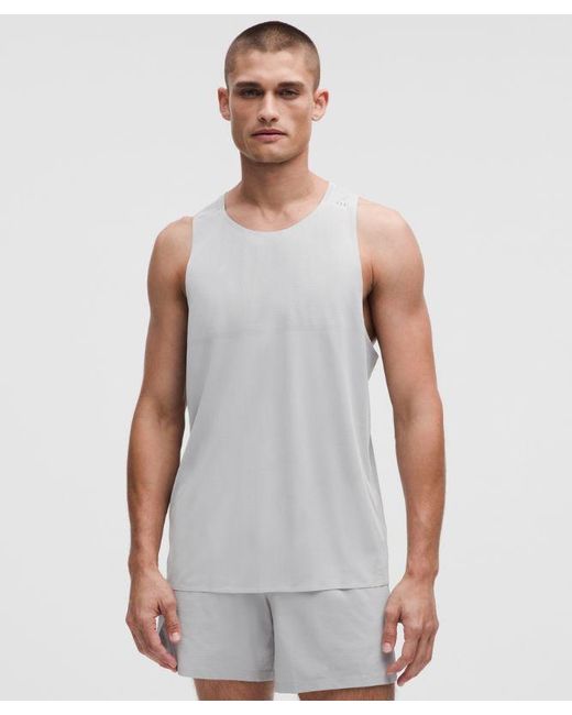 lululemon athletica White – Fast And Free Tank Top – – for men