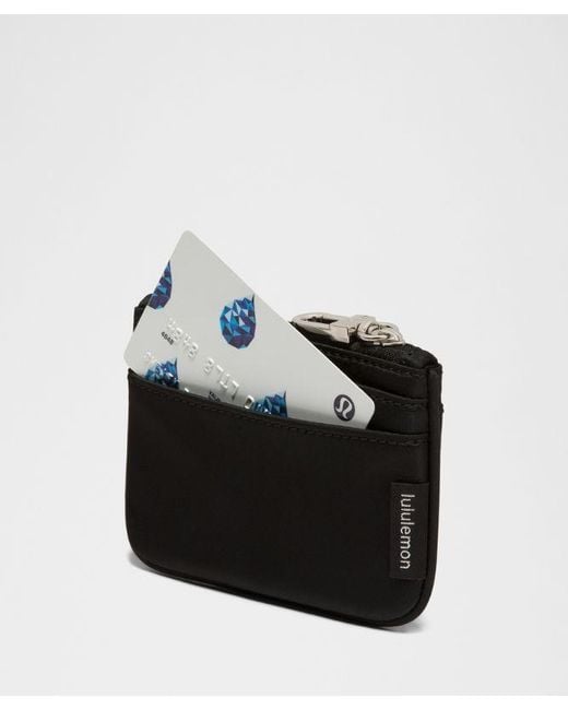 lululemon athletica Black Clippable Card Holder