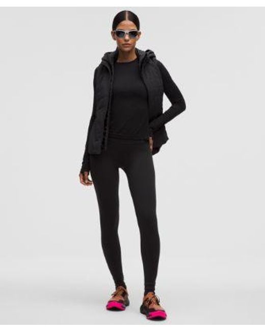 lululemon athletica Black – Swiftly Long-Sleeve Shirt – Wool-Blend – – Size 4