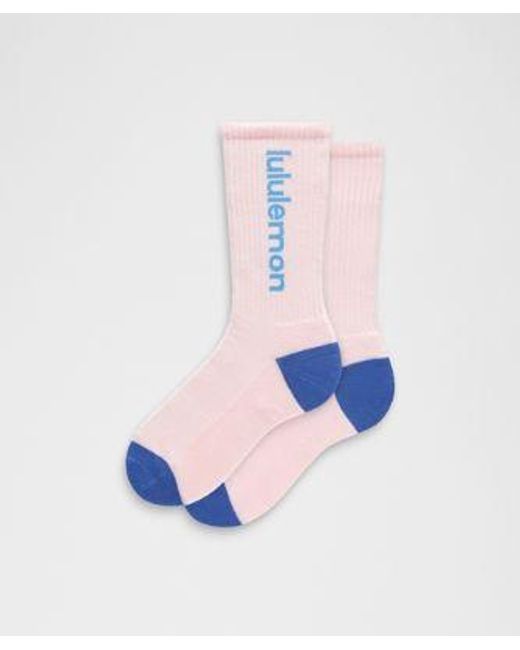 lululemon athletica Blue Daily Essential Crew Socks