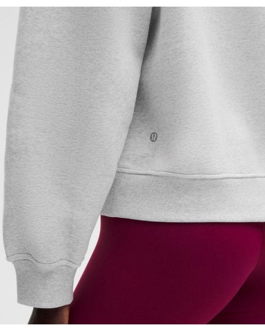 lululemon athletica Gray Steady State Superloft Hoodie