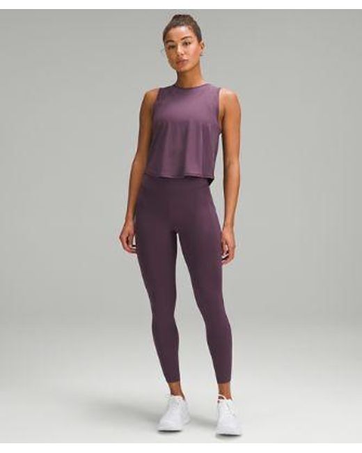 lululemon athletica Fast And Free High-rise Tight Leggings Pockets - 25" - Color Purple - Size 10