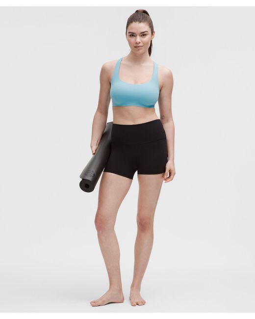 lululemon athletica Blue Flexyflex Strappy Yoga Bra