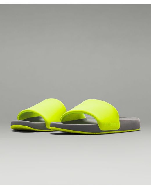 lululemon athletica Restfeel Slides - Color Yellow/silver - Size 12 for men