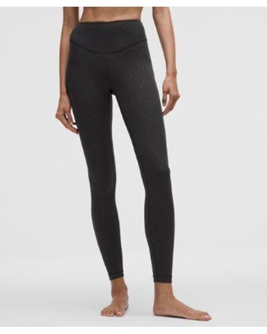 lululemon athletica Black Wunder Under Smoothcover High-Rise Tight 28"