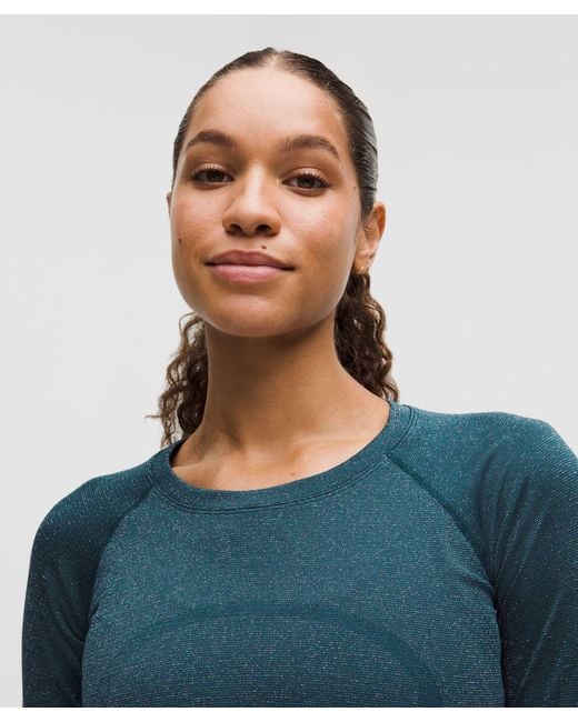 lululemon athletica Blue Swiftly Tech Long-Sleeve Shirt 2.Hip Length