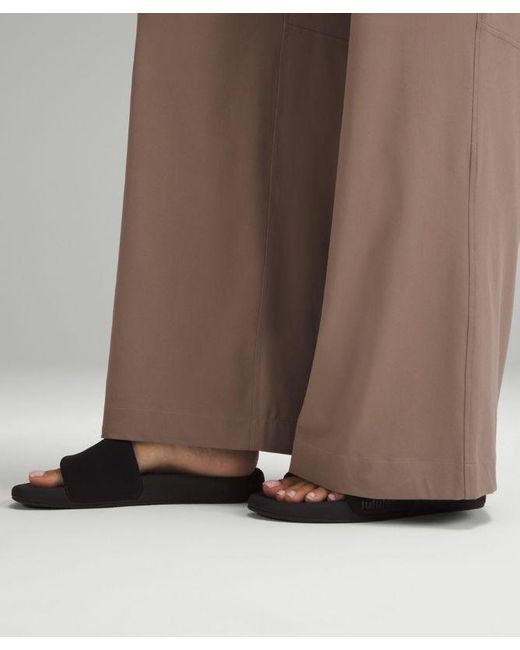 lululemon athletica Brown Swift Mid-Rise Wide-Leg Pants