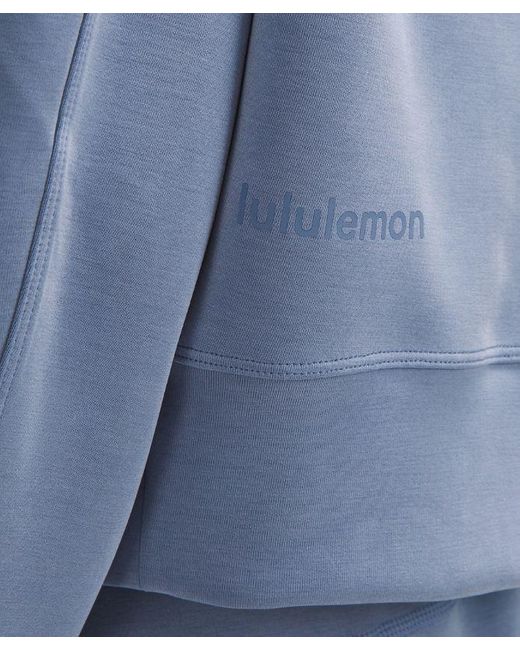 lululemon athletica Blue – Softstreme Perfectly Oversized Cropped Crew Sweatshirt – –