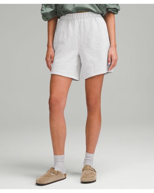 lululemon athletica Blue Scuba Mid-Rise Oversized Short 7"
