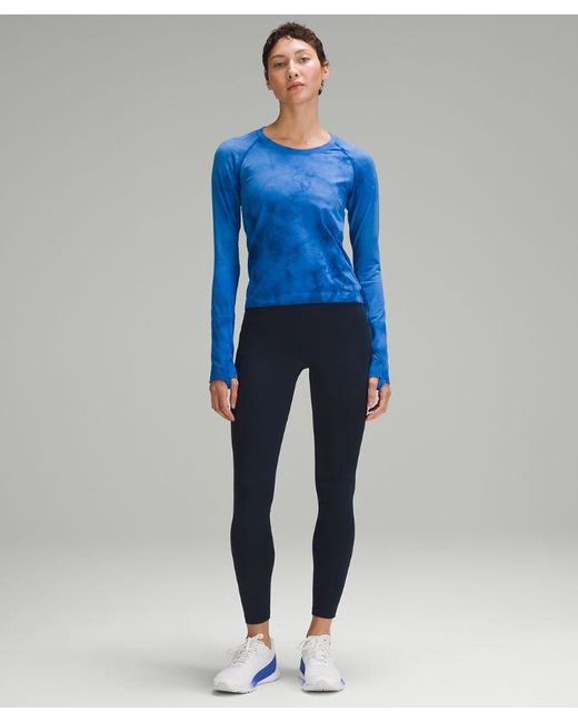 lululemon athletica Blue Fast And Free High-Rise Thermal Tight 28"