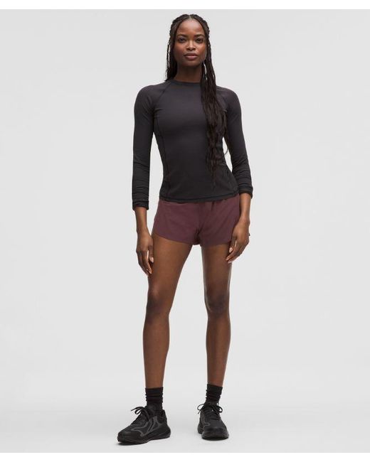 lululemon athletica Purple – Fast And Free High-Rise Classic-Fit Split Shorts – 3" – –