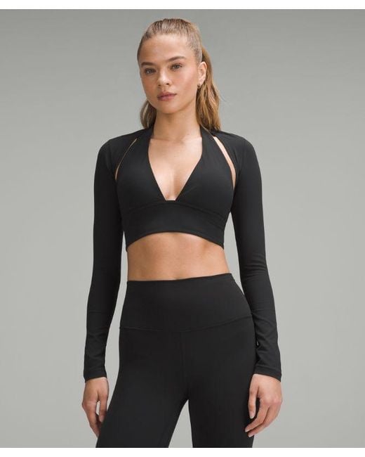 lululemon athletica Black – Nulu Long-Sleeve Yoga Shrug – – Size 18