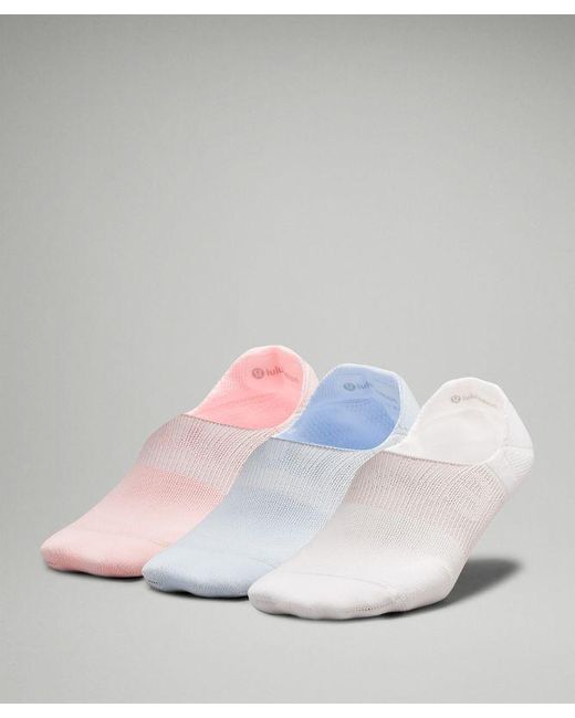 lululemon athletica White – Power Stride No-Show Socks With Active Grip 3 Pack – // –
