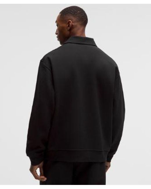 lululemon athletica Black Grand Standard Long-Sleeve Polo for men