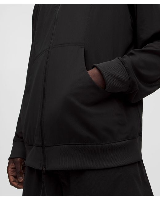lululemon athletica Black – Mesh Full-Zip Track Jacket Slnsh Collection – – Size Large for men