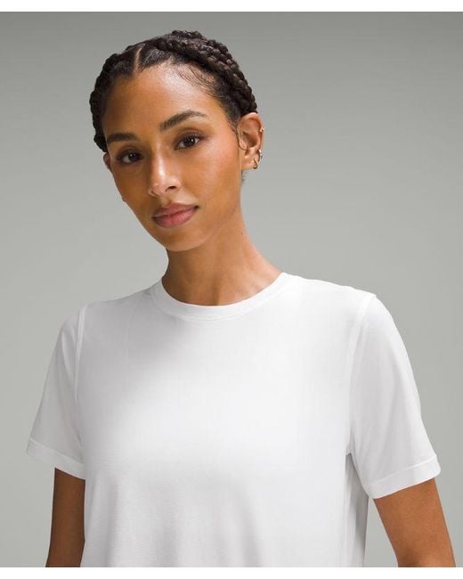 lululemon athletica White Ultralight Hip-length T-shirt
