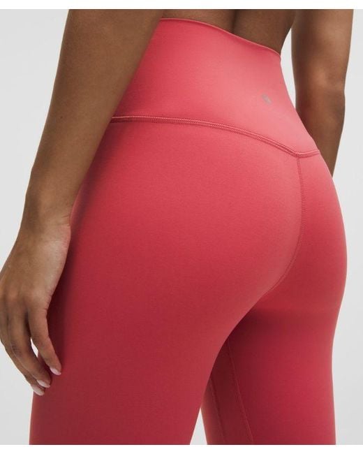 lululemon athletica Red Align High-Rise Crop 21"