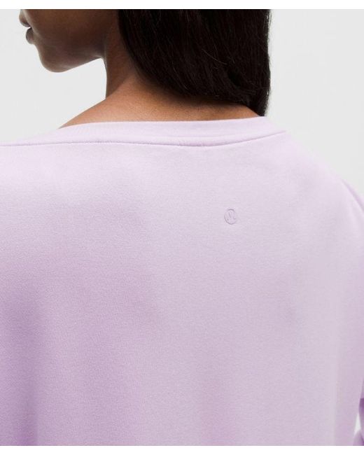 lululemon athletica Purple – Becalm Oversized Boatneck Long-Sleeve Shirt – – Size Large