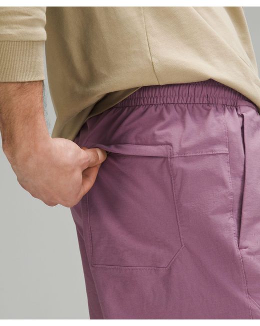 lululemon athletica Purple Bowline Shorts 8" Stretch Cotton Versatwill for men