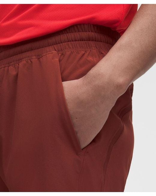 lululemon athletica Red – Pace Breaker Linerless Shorts – 7" – – for men