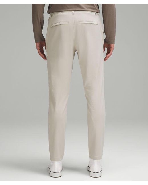 lululemon athletica White Abc Slim-fit Trousers 32"l Warpstreme - Color Khaki - Size 28 for men