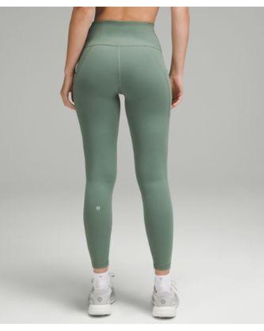 lululemon athletica Green – Wunder Train High-Rise Tight Leggings With Pockets – 25" – /Pastel – Size 4