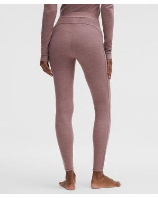 lululemon athletica Red – Waffle-Knit High-Rise Base Layer Tight Leggings – 28" – – Size Large