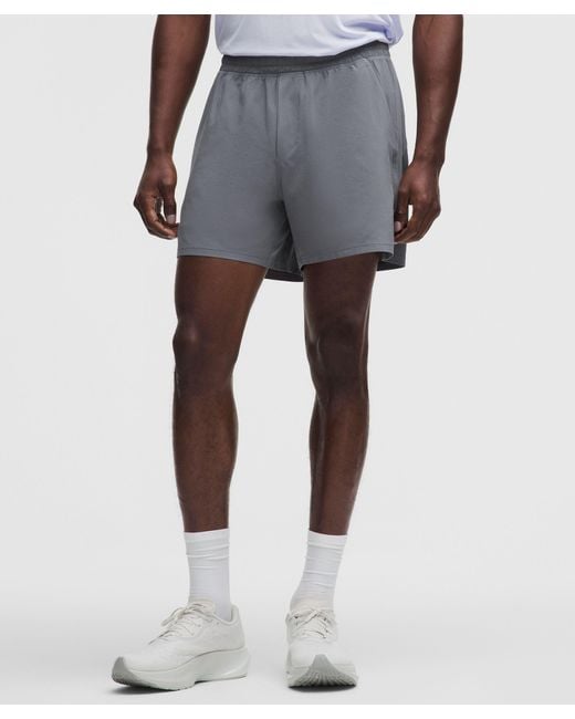 lululemon athletica Blue Pace Breaker Lined Short 5" for men
