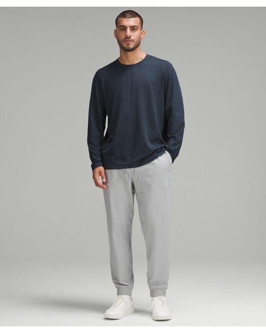 lululemon athletica Blue – Soft Jersey Long-Sleeve Shirt – – Size Large for men
