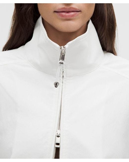 lululemon athletica White – Lululinen Funnel-Neck Jacket – – Size Large