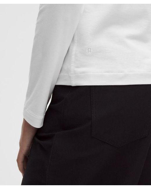 lululemon athletica White The Classic Jersey Long-Sleeve Tee