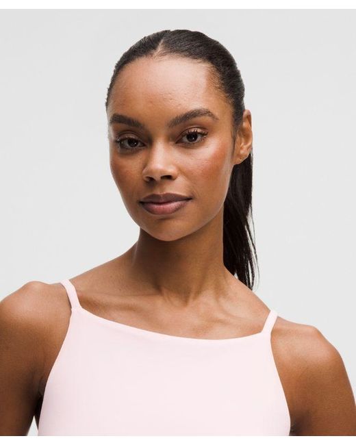 lululemon athletica Pink – Focuser High-Neck Sports Bra Light Support, A/B Cup – – Size Large