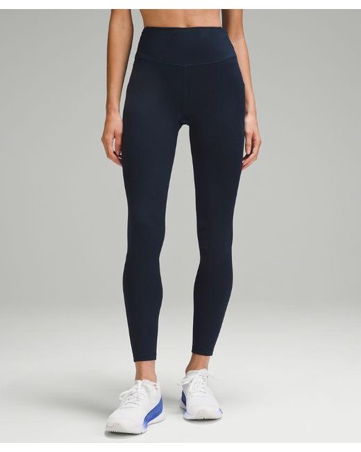 lululemon athletica Blue Fast And Free High-Rise Thermal Tight 28"