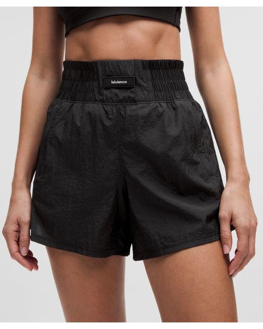 lululemon athletica Black Lightweight Super-High-Rise Training Short 4"