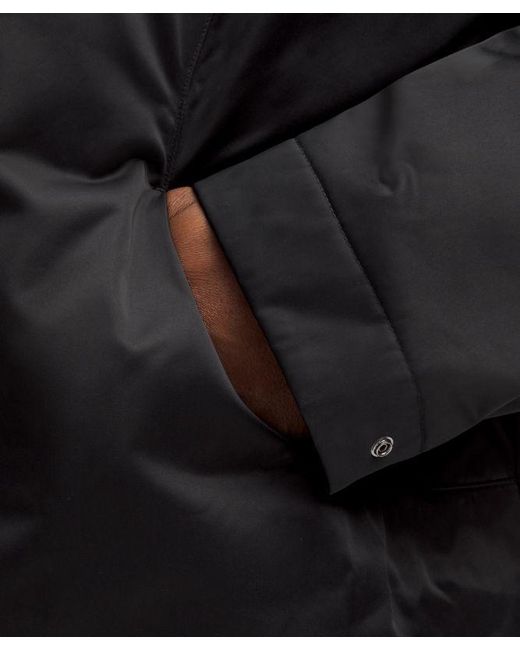 lululemon athletica Black Taffeta Removable-Hood Collared Jacket for men