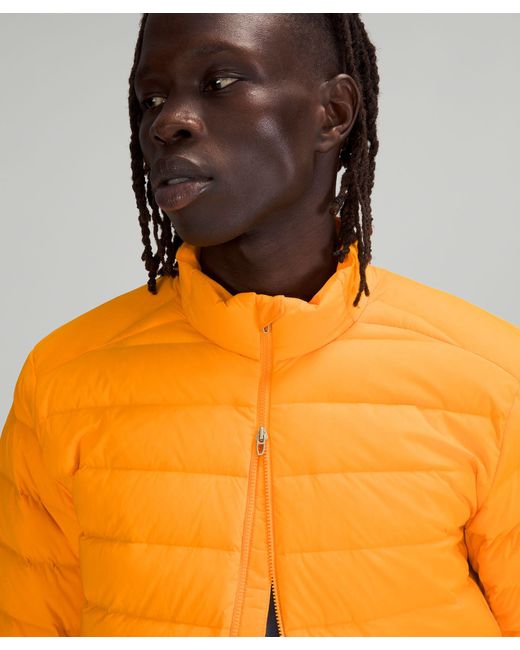 lululemon athletica Orange Navigation Down Jacket for men