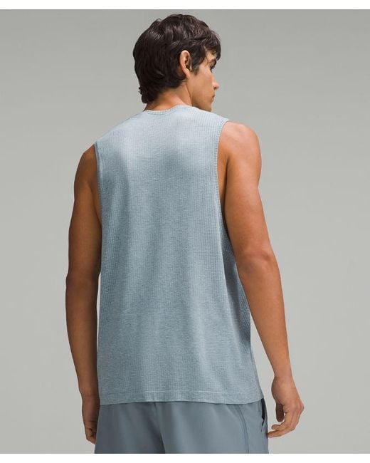lululemon athletica Blue – Metal Vent Tech Sleeveless Shirt – /Pastel – for men