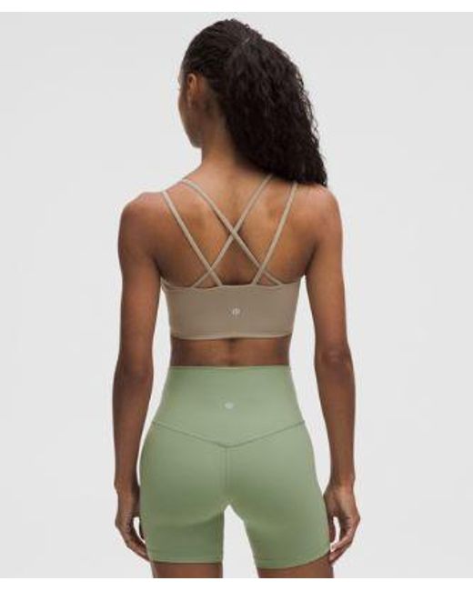 lululemon athletica Green Like A Cloud Ribbed Longline Bra