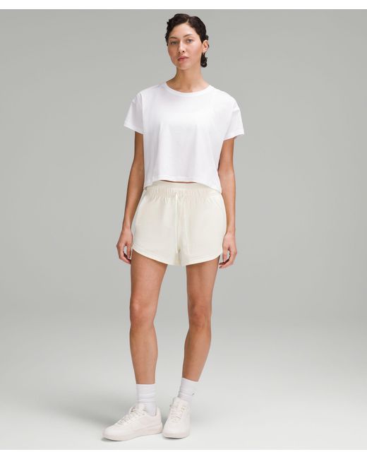 lululemon athletica White – Inner Glow High-Rise Shorts – 3" – /Pastel –