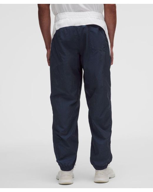 lululemon athletica Blue – Nylon Relaxed Track Pants Regular – – Size Large for men