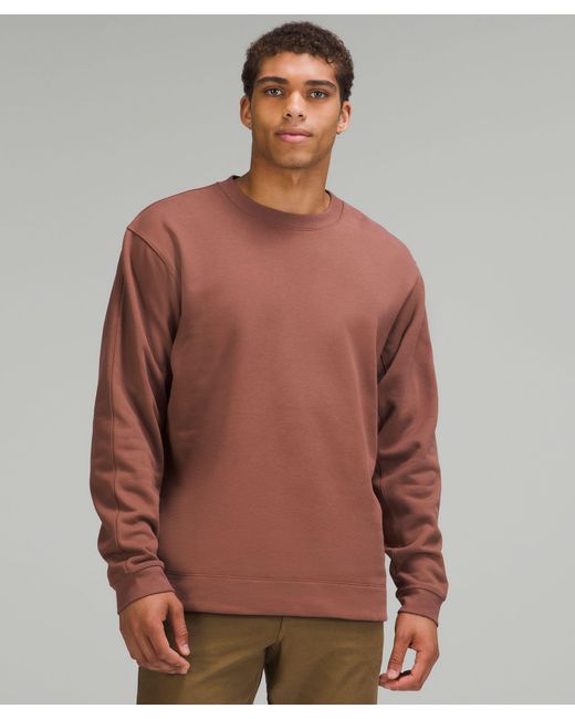 lululemon athletica Brown French Terry Oversized Long-sleeve Crew for men