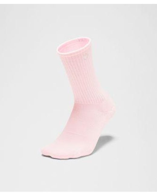 lululemon athletica Pink Daily Essential Crew Socks