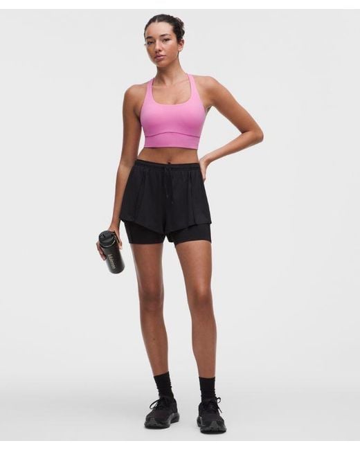 lululemon athletica Red – Energy Longline Sports Bra Medium Support, B-D Cups Evolve – – Size Large