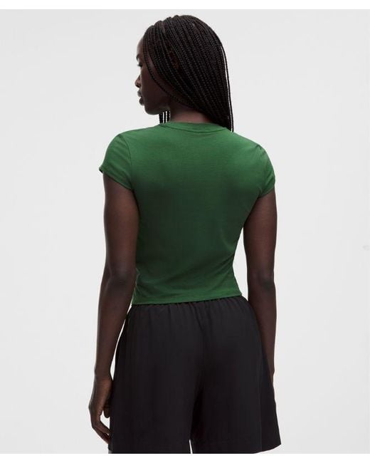 lululemon athletica Green – Organic Baby Tee – – Size Large
