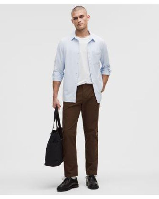 lululemon athletica White Commission Long-Sleeve Shirt for men