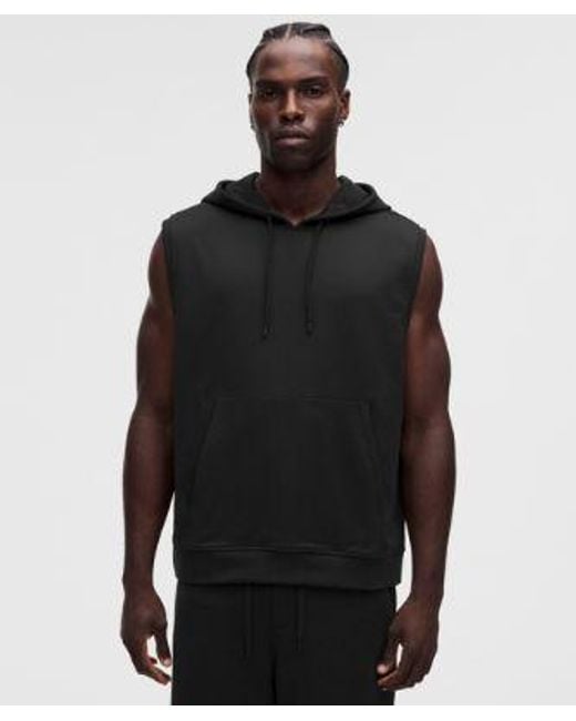 lululemon athletica Black Warm-Up Sleeveless Gym Hoodie for men